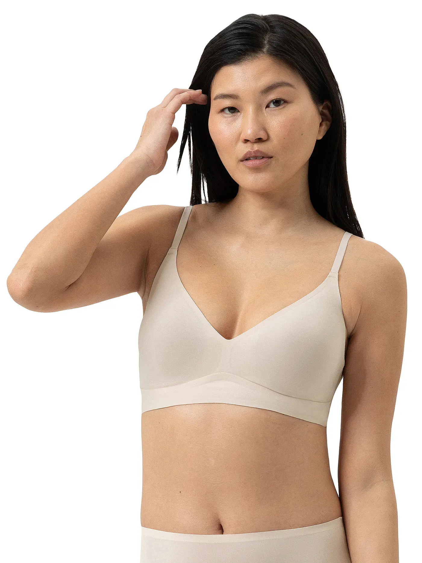 MEY | BH ohne Bügel  SIMPLY BETTER INVISIVLE schwarz | beige